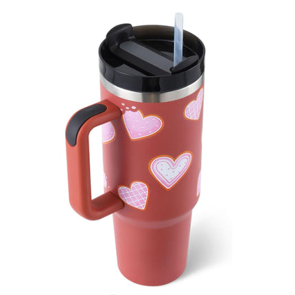 Oversized 40oz Travel Mug with Straw – Spill-Proof Insulated Water Bottle for Gym, Office & Road Trips