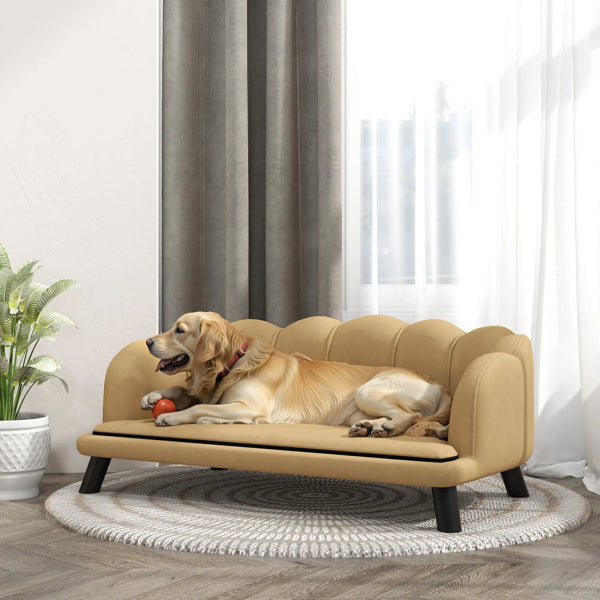 Luxury Orthopedic Pet Sofa Bed – Premium Soft Dog Couch with Bolster Support – Washable Comfort Bed for Small & Medium Dogs and Cats