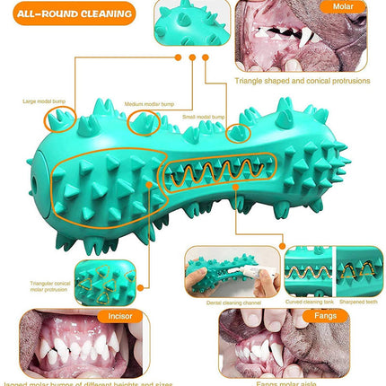 Indestructible Dog Chew Toy for Aggressive Chewers – Natural Rubber Molar Stick for Dental Care – Tough Oral Hygiene Toothbrush Toy for Large & Medium Dogs