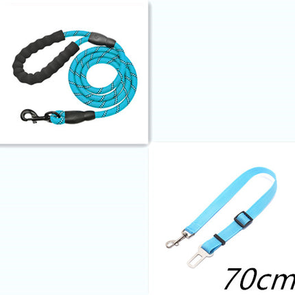 Reflective Dog Leash – Heavy Duty Nylon Pet Dog Lead Rope for Small, Medium & Large Dogs – Padded Handle for Walking & Training