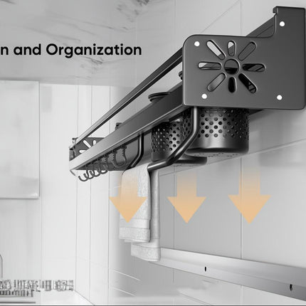 Multi-Functional Kitchen Storage System – Heavy-Duty Spice & Cutlery Rack – Wall Mount & Outdoor Camping Versatility
