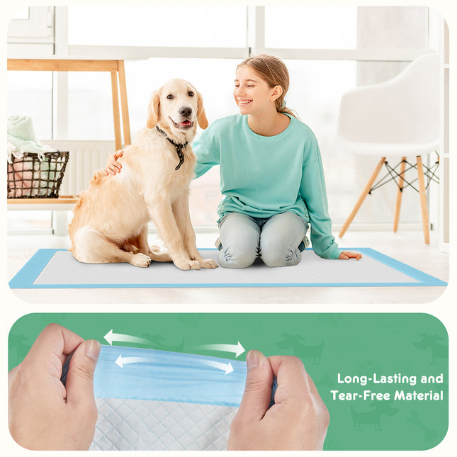 Ultra-Absorbent Puppy Training Pads – Leak-Proof & Quick-Drying Disposable Dog Pads – 5-Layer Protection Pee Pads for Puppies and Senior Dogs