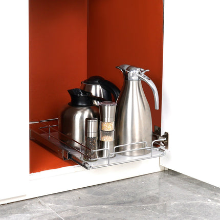 Slide Out Cabinet Organizer – Heavy Duty Roll Out Pantry Drawer for Under Sink & Kitchen Cupboard Storage