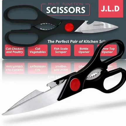 ProCut™ Heavy Duty Stainless Steel Kitchen Scissors – All-in-One Food & Vegetable Slicing Tool