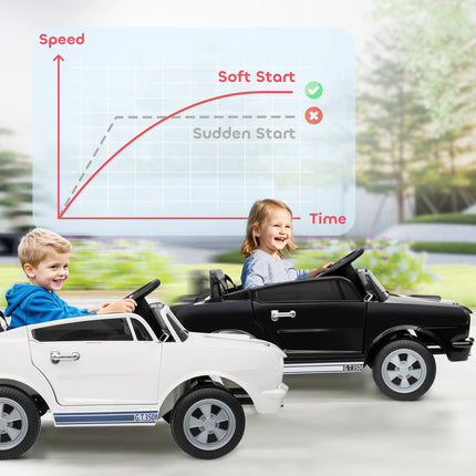 12V Kids Ride-On Car with Remote Control – Adjustable Speed Electric SUV – Smooth Start Technology, LED Lights & MP3 Player (Black)