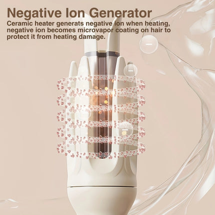 Anti-Scald Automatic Rotating Curling Iron – 4 Temp Modes for All Hair Textures