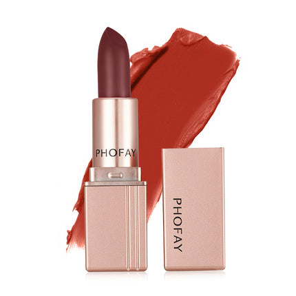 Phofay Velvet Matte Lipstick – High-Pigment & Long-Lasting Comfort
