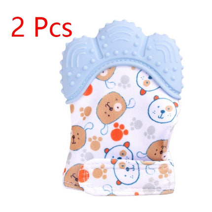 Baby Teething Mitten – Food Grade Silicone Self-Soothing Teether Glove – Anti-Bite & Pain Relief Molar Toy for Toddlers