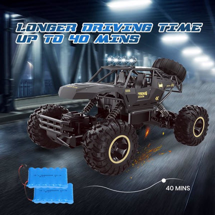 4DRC Rock Track Off-Road RC Crawler – 4WD Rechargeable Monster Truck – All-Terrain Remote Control Climbing Car for Kids & Adults