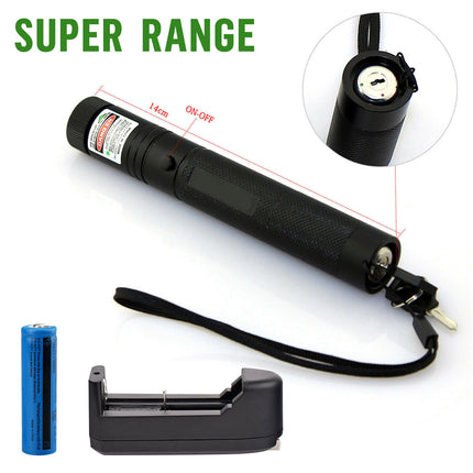High-Power Green Laser Pointer – Ultra Long Range Visible Beam – USB Rechargeable Professional Lazer Torch for Astronomy, Hiking & Pet Play