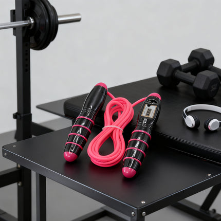 Digital Counter Jump Rope – Adjustable Skipping Rope with Automatic Counting – Speed Cardio Rope for Fitness, Boxing & Home Workout