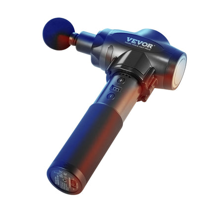 VEVOR 24V Professional Deep Tissue Massage Gun – High-Torque Percussion Massager – 9 Speed Levels & 6 Heads – 2500mAh Battery for Elite Athletes