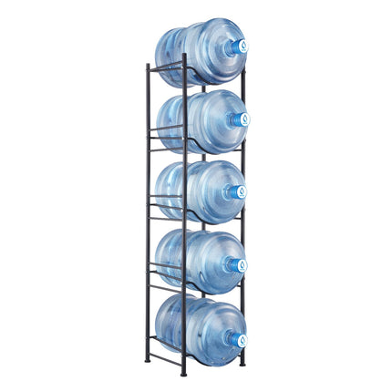 5-Tier Water Jug Holder Rack – Heavy-Duty 5-Gallon Water Bottle Organizer for Home, Office & Kitchen