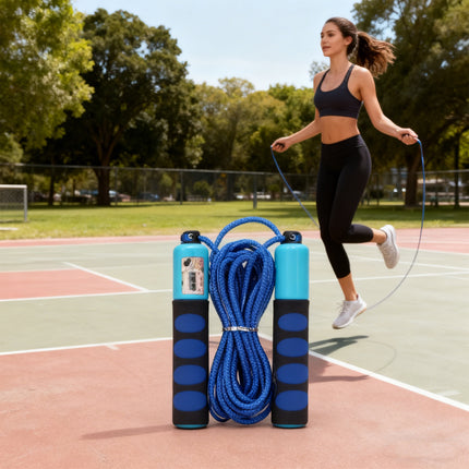 Professional Speed Jump Rope with Counter – Tangle-Free Ball Bearing Skipping Rope – Adjustable Cardio Rope for Boxing & MMA