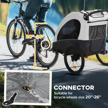 3-in-1 Baby Bike Trailer & Jogger Stroller – Foldable Child Transport Carrier – Shock Absorber System & Rubber Tires – Adjustable Handlebar