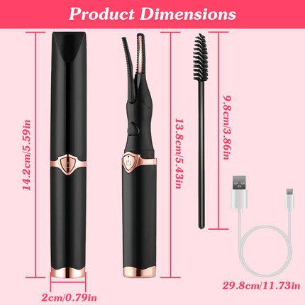 2-in-1 Hybrid Lash Curler – Professional Electric Lifting Tool for All-Day Natural Curls
