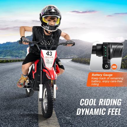 36V Electric Motorbike for Teens – High-Performance Electric Street Bike with LED Lights – Powerful 500W Styled Ride-On for Ages 14+