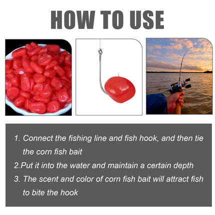 Yebang Fermented Corn Fish Bait – High-Attractant Natural Corn Kernels – Portable Hook Bait for Carp & Freshwater Fishing