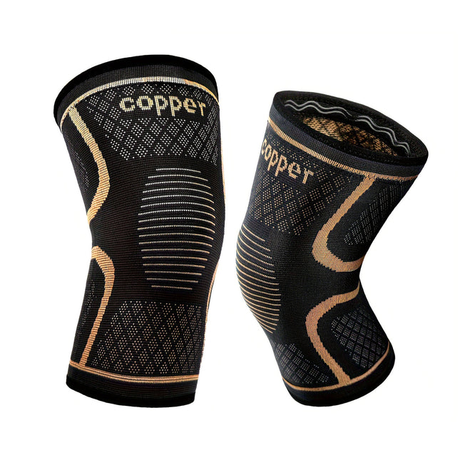 Copper Knee Compression Sleeves (1 Pair) – Ultimate Support for Joint Pain Relief, Recovery & Sports Performance – Men & Women