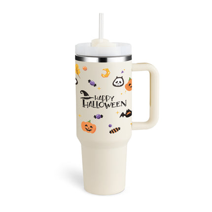 Oversized 40oz Travel Mug with Straw – Spill-Proof Insulated Water Bottle for Gym, Office & Road Trips