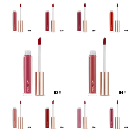 Phofay Silk-Finish Lip Gloss – Non-Tacky Mirror Glow