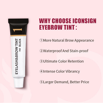 Iconsign Professional Eyelash & Brow Tint Kit – Long-Lasting Dye System
