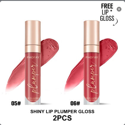 Phofay 3D Glass Plumping Gloss – High-Shine Lip Maximizer