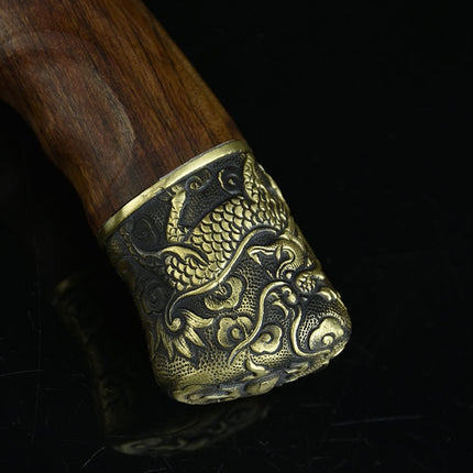 Professional Hand-Hammered Butcher Knife – High-Carbon Steel Dual-Use Meat & Bone Cleaver