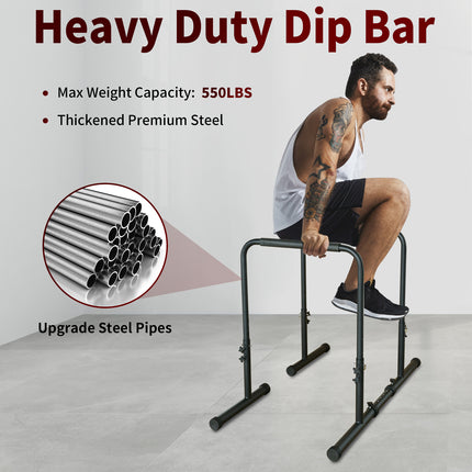 Multi-Function Power Tower Dip Station – Adjustable Height Pull-Up Bar – Heavy-Duty Home Gym Strength Training Equipment