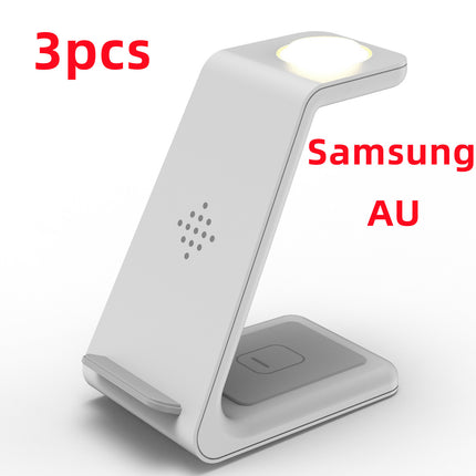 3-in-1 Fast Wireless Charging Station – Foldable Magnetic Charging Dock for iPhone, Apple Watch & AirPods – Universal Quick Charge Stand