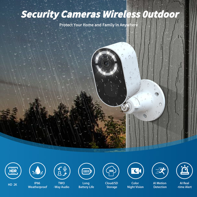Solar Powered Wireless Security Camera – 1080P HD WiFi Outdoor CCTV – PIR Motion Detection, Night Vision & 2-Way Audio – 100% Wire-Free Surveillance