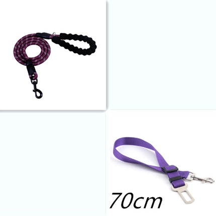 Reflective Dog Leash – Heavy Duty Nylon Pet Dog Lead Rope for Small, Medium & Large Dogs – Padded Handle for Walking & Training