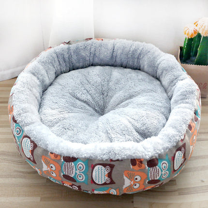 Calming Dog & Cat Donut Bed – Ultra Soft Plush Round Pet Bed – Self-Warming Faux Fur Marshmallow Bed for Better Sleep