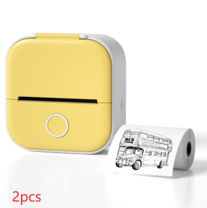 Mini Portable Thermal Printer - Wireless Bluetooth Pocket Printer for Photos, Study Notes & Labels - Inkless Mobile Photo Printer for iOS & Android