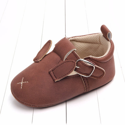 Baby First Walkers – Soft Sole Matte Leather Animal Shoes – Non-Slip Cartoon Infant Loafers for Spring & Fall