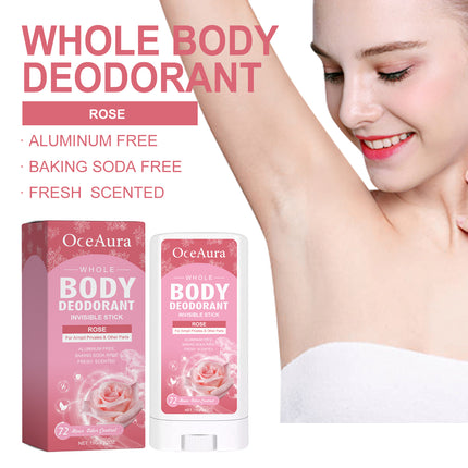 Oceaura™ Natural Rose Deodorant Stick – Long-Lasting Freshness & Odor Protection