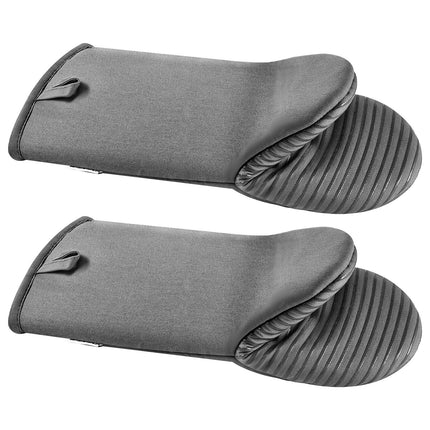 Non-Slip Silicone Oven Gloves – Thick Cotton Lining & Hanging Hooks – Premium Heat Protection for Baking & Grilling
