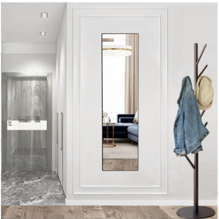 Modern Full Length Floor Mirror – 64" x 21" Aluminum Alloy Thin Frame Mirror – Standing, Leaning or Wall-Mounted Full Body Mirror