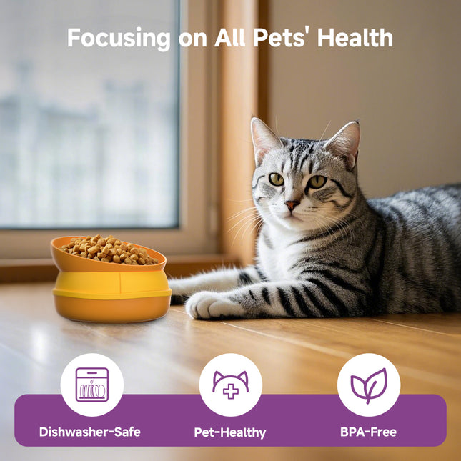 5-in-1 Hamburger Pet Bowl Set – Creative Multi-Layer Food and Water Bowls – Interactive Puzzle Feeder for Cats and Small Dogs – Space-Saving Stackable Design