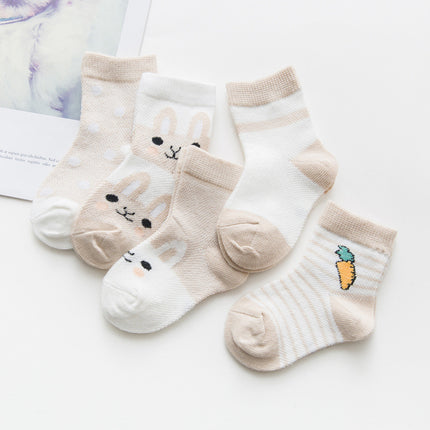 Ultra-Soft Breathable Baby Socks – Premium Cotton Rich Daily Socks – Non-Slip Comfort Fit for Infants & Toddlers