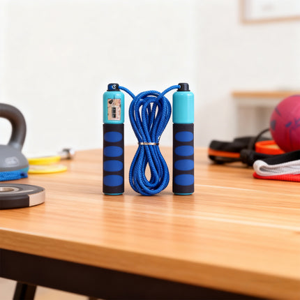 Professional Speed Jump Rope with Counter – Tangle-Free Ball Bearing Skipping Rope – Adjustable Cardio Rope for Boxing & MMA