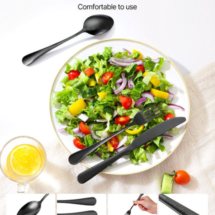 48-Piece Premium Silverware Set – Service for 8 – High-Grade Stainless Steel Flatware Kit