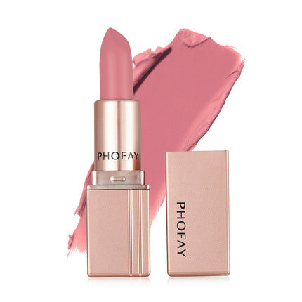 Phofay Velvet Matte Lipstick – High-Pigment & Long-Lasting Comfort