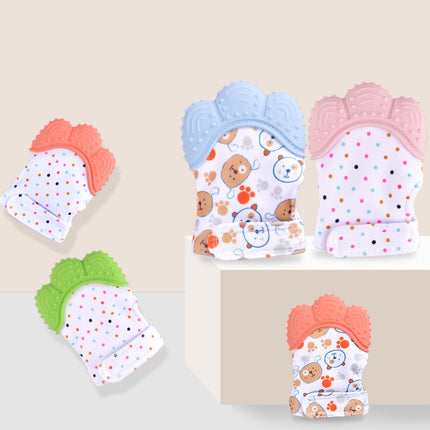 Baby Teething Mitten – Food Grade Silicone Self-Soothing Teether Glove – Anti-Bite & Pain Relief Molar Toy for Toddlers