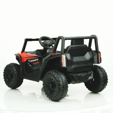 12V Kids Ride-On UTV – Electric Off-Road Vehicle with Remote Control – 2-Seater Buggy with Spring Suspension, Music & LED Lights – Gift for Boys & Girls 3-6 Years