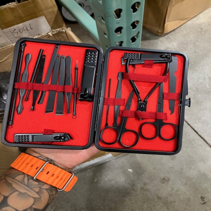 18-in-1 Luxury Nail Clipper Set – Complete Grooming Kit for Men & Women with Travel Case