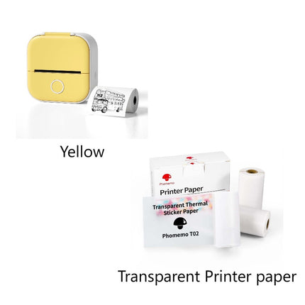 Mini Portable Thermal Printer - Wireless Bluetooth Pocket Printer for Photos, Study Notes & Labels - Inkless Mobile Photo Printer for iOS & Android