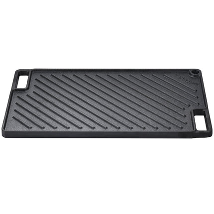 Heavy-Duty Cast Iron Griddle for Gas Stove & BBQ – Large Rectangular Non-Stick Double Play Pan – Perfect for Steaks & Pancakes