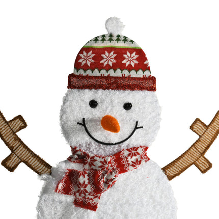 Lighted Christmas Snowman Holiday Decoration – Warm LED Festive Atmosphere Lights for Indoor and Outdoor Yard Display