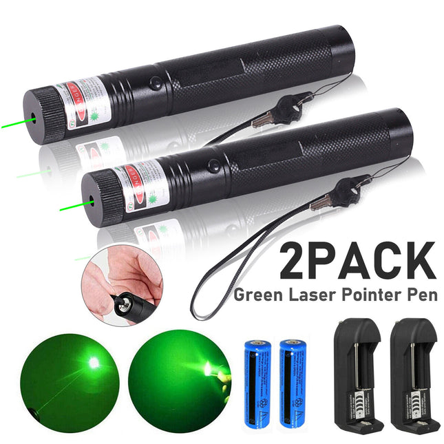 High-Power Green Laser Pointer – Ultra Long Range Visible Beam – USB Rechargeable Professional Lazer Torch for Astronomy, Hiking & Pet Play